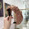 2020 Knot Pearls Headbands For Women Girls Handmade Wide Solid Silk Fabric Twist Hairband Bezel Hair Hoop Hair Accessories AExp