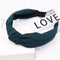 2020 Knot Pearls Headbands For Women Girls Handmade Wide Solid Silk Fabric Twist Hairband Bezel Hair Hoop Hair Accessories AExp
