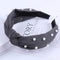 2020 Knot Pearls Headbands For Women Girls Handmade Wide Solid Silk Fabric Twist Hairband Bezel Hair Hoop Hair Accessories AExp