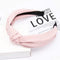 2020 Knot Pearls Headbands For Women Girls Handmade Wide Solid Silk Fabric Twist Hairband Bezel Hair Hoop Hair Accessories AExp