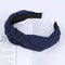 2020 Knot Pearls Headbands For Women Girls Handmade Wide Solid Silk Fabric Twist Hairband Bezel Hair Hoop Hair Accessories AExp