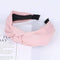 2020 Knot Pearls Headbands For Women Girls Handmade Wide Solid Silk Fabric Twist Hairband Bezel Hair Hoop Hair Accessories AExp