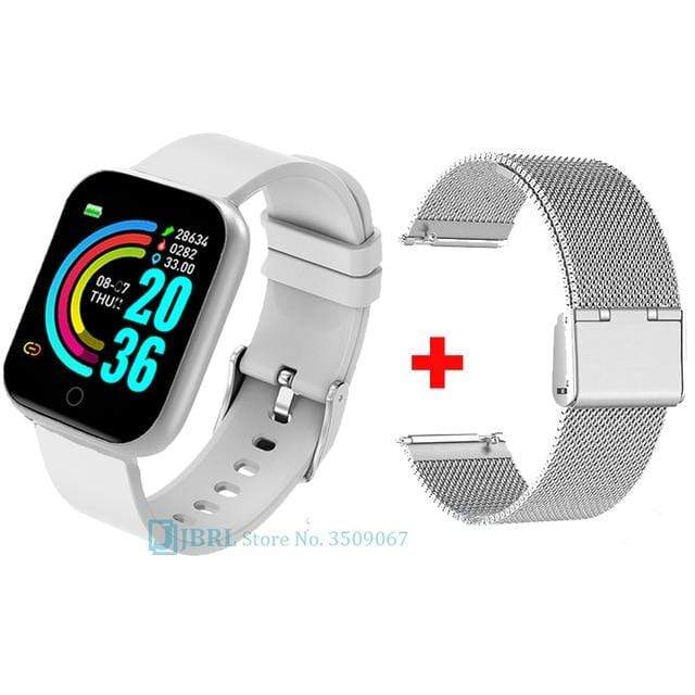 2020 Ladies Sport Bracelet Smart Watch Women Smartwatch Men Smartband Android IOS Waterproof Fitness Tracker Smart Clock Mens AExp