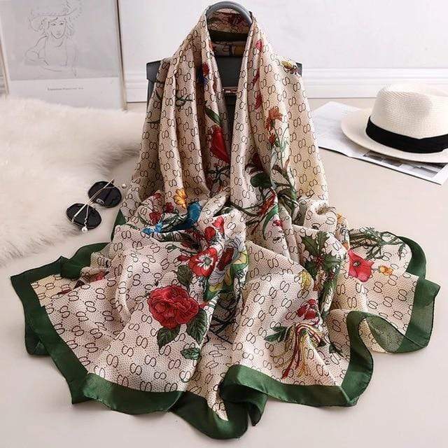 2020 luxury brand women scarf summer silk scarves shawls lady wraps soft pashimina female Echarpe Designer beach stole bandana JadeMoghul Inc. 