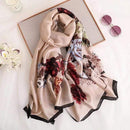 2020 luxury brand women scarf summer silk scarves shawls lady wraps soft pashimina female Echarpe Designer beach stole bandana JadeMoghul Inc. 