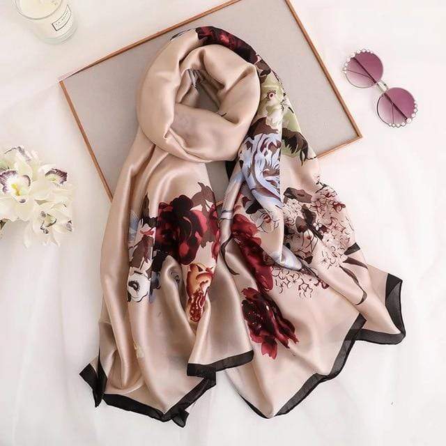 2020 luxury brand women scarf summer silk scarves shawls lady wraps soft pashimina female Echarpe Designer beach stole bandana JadeMoghul Inc. 