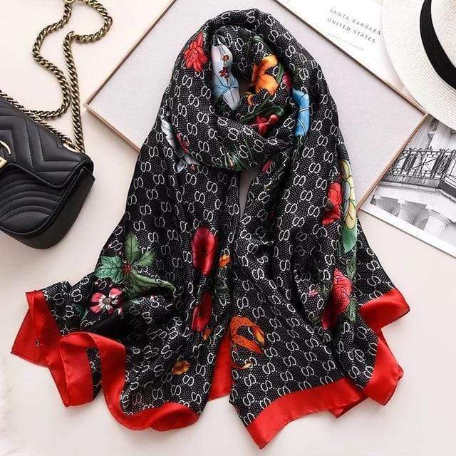 2020 luxury brand women scarf summer silk scarves shawls lady wraps soft pashimina female Echarpe Designer beach stole bandana JadeMoghul Inc. 