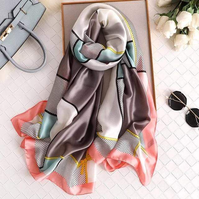 2020 luxury brand women scarf summer silk scarves shawls lady wraps soft pashimina female Echarpe Designer beach stole bandana JadeMoghul Inc. 