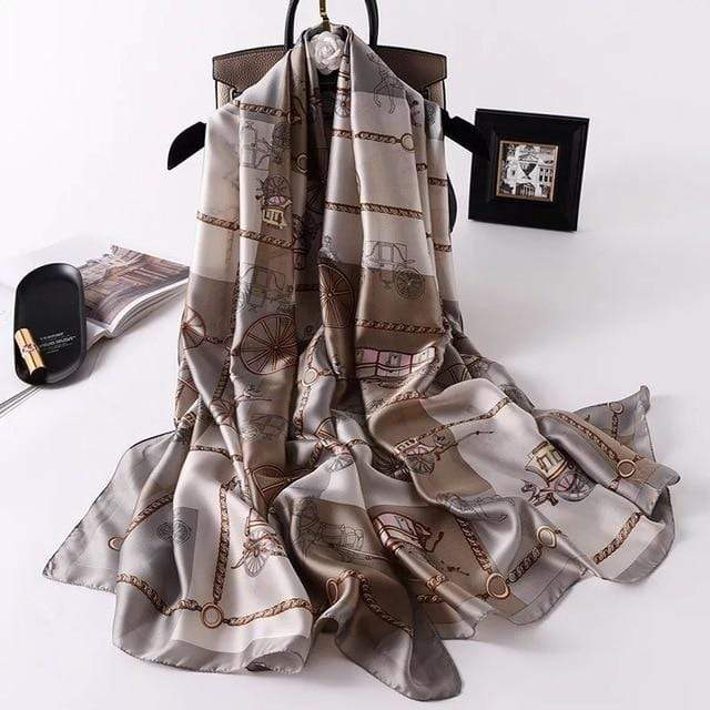 2020 luxury brand women scarf summer silk scarves shawls lady wraps soft pashimina female Echarpe Designer beach stole bandana JadeMoghul Inc. 