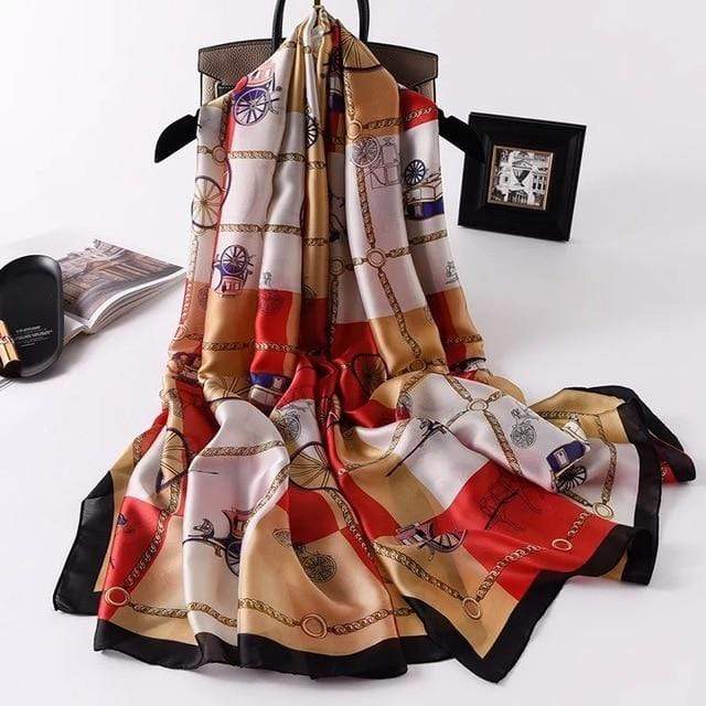 2020 luxury brand women scarf summer silk scarves shawls lady wraps soft pashimina female Echarpe Designer beach stole bandana JadeMoghul Inc. 