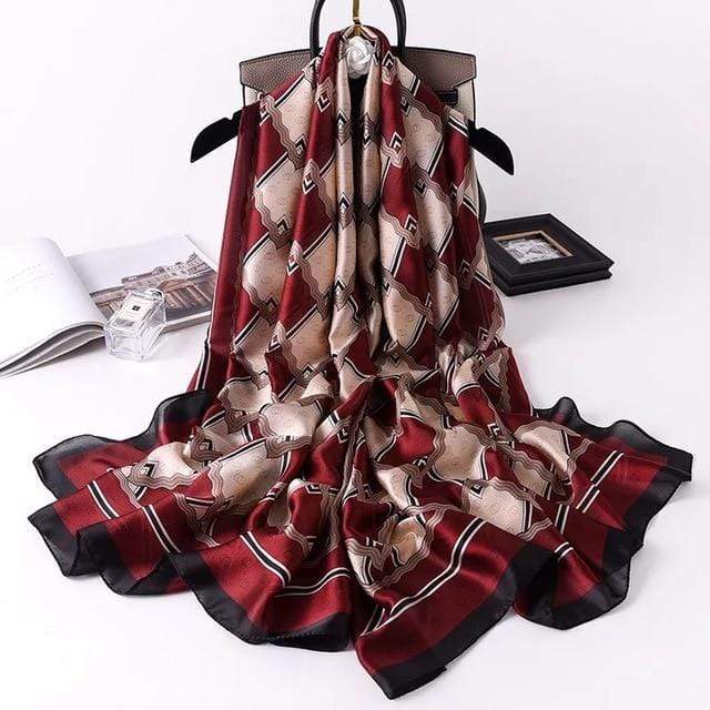 2020 luxury brand women scarf summer silk scarves shawls lady wraps soft pashimina female Echarpe Designer beach stole bandana JadeMoghul Inc. 