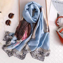 2020 luxury brand women scarf summer silk scarves shawls lady wraps soft pashimina female Echarpe Designer beach stole bandana JadeMoghul Inc. 