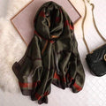 2020 luxury brand women scarf summer silk scarves shawls lady wraps soft pashimina female Echarpe Designer beach stole bandana JadeMoghul Inc. 