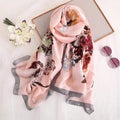 2020 luxury brand women scarf summer silk scarves shawls lady wraps soft pashimina female Echarpe Designer beach stole bandana JadeMoghul Inc. 