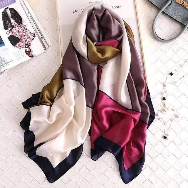 2020 luxury brand women scarf summer silk scarves shawls lady wraps soft pashimina female Echarpe Designer beach stole bandana JadeMoghul Inc. 