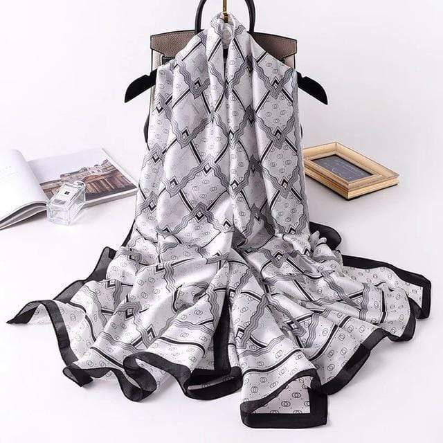 2020 luxury brand women scarf summer silk scarves shawls lady wraps soft pashimina female Echarpe Designer beach stole bandana JadeMoghul Inc. 