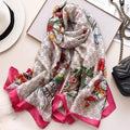 2020 luxury brand women scarf summer silk scarves shawls lady wraps soft pashimina female Echarpe Designer beach stole bandana JadeMoghul Inc. 