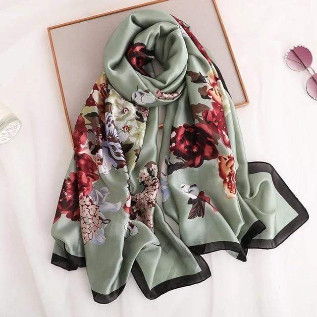 2020 luxury brand women scarf summer silk scarves shawls lady wraps soft pashimina female Echarpe Designer beach stole bandana JadeMoghul Inc. 