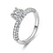 2020 Modern Fashion Women Ring Trend White AAA Crystal Zircon Engagement Design Rings for Women Wedding Jewelry Gift AExp