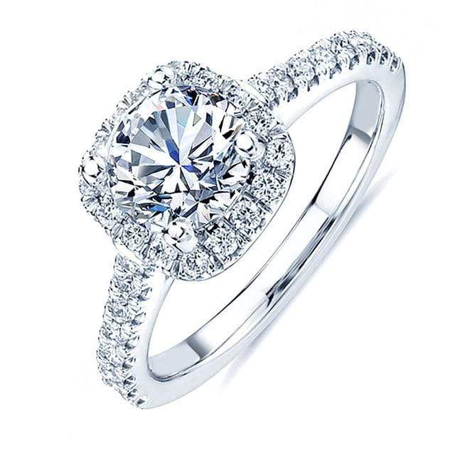 2020 Modern Fashion Women Ring Trend White AAA Crystal Zircon Engagement Design Rings for Women Wedding Jewelry Gift AExp