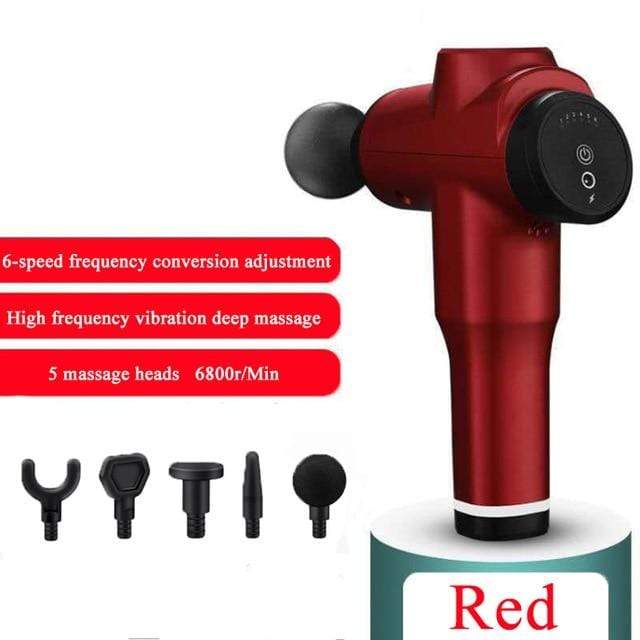 2020 New 7800r LCD Display Body Massage Gun Exercising Muscle Electric Massager for Body and Neck Vibrator Deep Slimming Shaping AExp