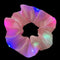 2020 New Arrival Girls LED Luminous Scrunchies Hairband Ponytail Holder Headwear Elastic Hair Bands Solid Color Hair Accessories AExp