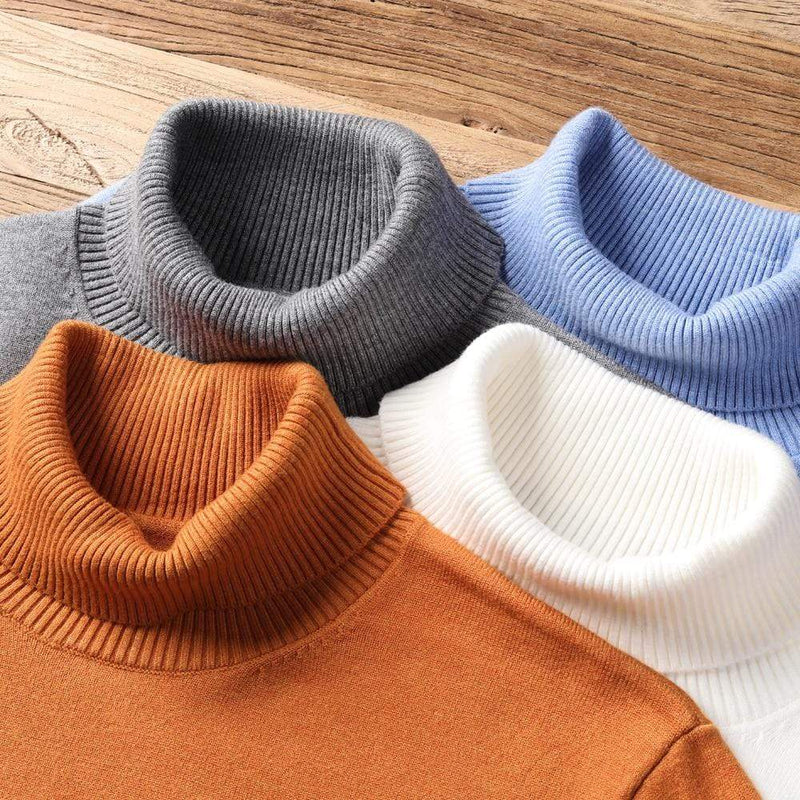 2020 New Autumn Winter Men's Warm Turtleneck Sweater High Quality Fashion Casual Comfortable Pullover Thick Sweater Male Brand AExp