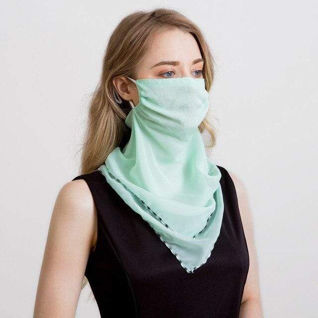 2020 new Bandana Chiffon scarf Women Brand Summer Wraps Floral fashion Neck Scarves AExp