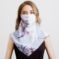2020 new Bandana Chiffon scarf Women Brand Summer Wraps Floral fashion Neck Scarves AExp