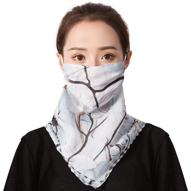2020 new Bandana Chiffon scarf Women Brand Summer Wraps Floral fashion Neck Scarves AExp