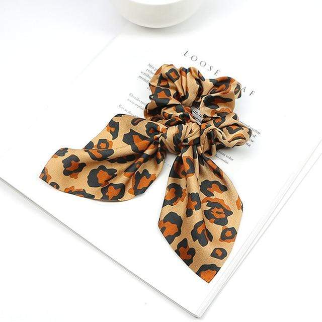 2020 New Chiffon Bowknot Silk Hair Scrunchies Women Pearl Ponytail Holder Hair Tie Hair Rope Rubber Bands Hair Accessories AExp
