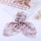2020 New Chiffon Bowknot Silk Hair Scrunchies Women Pearl Ponytail Holder Hair Tie Hair Rope Rubber Bands Hair Accessories AExp