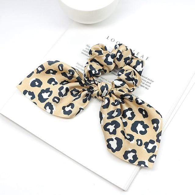 2020 New Chiffon Bowknot Silk Hair Scrunchies Women Pearl Ponytail Holder Hair Tie Hair Rope Rubber Bands Hair Accessories JadeMoghul Inc. 