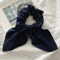 2020 New Chiffon Bowknot Silk Hair Scrunchies Women Pearl Ponytail Holder Hair Tie Hair Rope Rubber Bands Hair Accessories JadeMoghul Inc. 