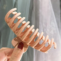 2020 New Claw Clip for Women Tough Black Plastic Hair Claw Large Size Hair Clamps Claw Clip Crab for Hair Accessories for Hair AExp