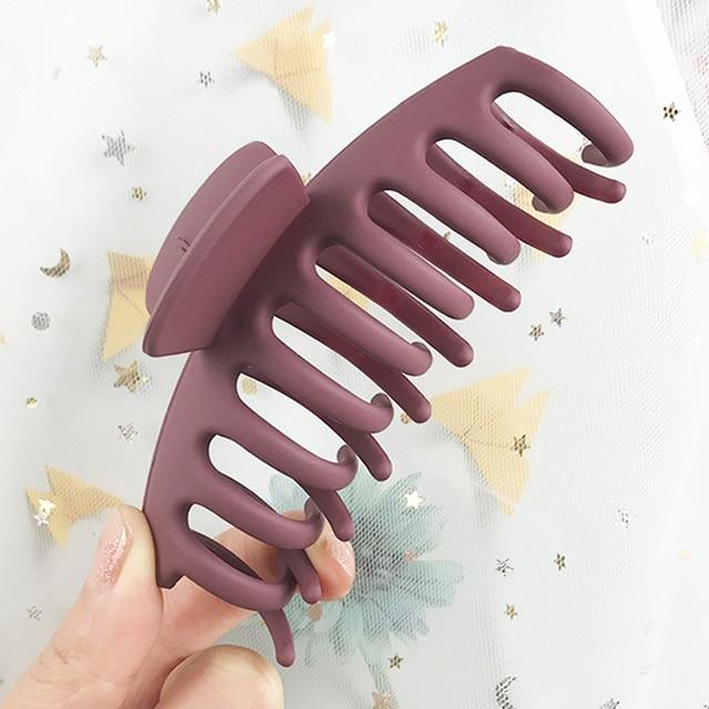 2020 New Claw Clip for Women Tough Black Plastic Hair Claw Large Size Hair Clamps Claw Clip Crab for Hair Accessories for Hair AExp