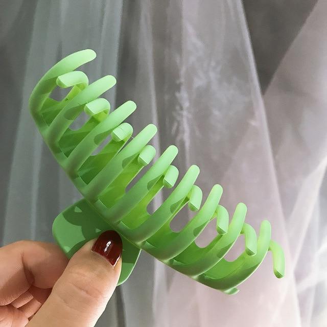 2020 New Claw Clip for Women Tough Black Plastic Hair Claw Large Size Hair Clamps Claw Clip Crab for Hair Accessories for Hair AExp