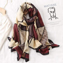 2020 New design brand women scarf fashion print cotton spring winter warm scarves hijabs lady pashmina foulard bandana plaid AExp