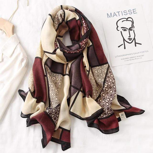 2020 New design brand women scarf fashion print cotton spring winter warm scarves hijabs lady pashmina foulard bandana plaid AExp