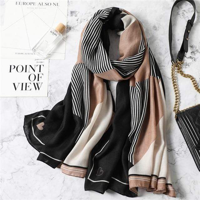 2020 New design brand women scarf fashion print cotton spring winter warm scarves hijabs lady pashmina foulard bandana plaid AExp