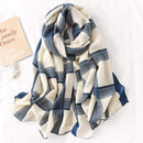2020 New design brand women scarf fashion print cotton spring winter warm scarves hijabs lady pashmina foulard bandana plaid AExp