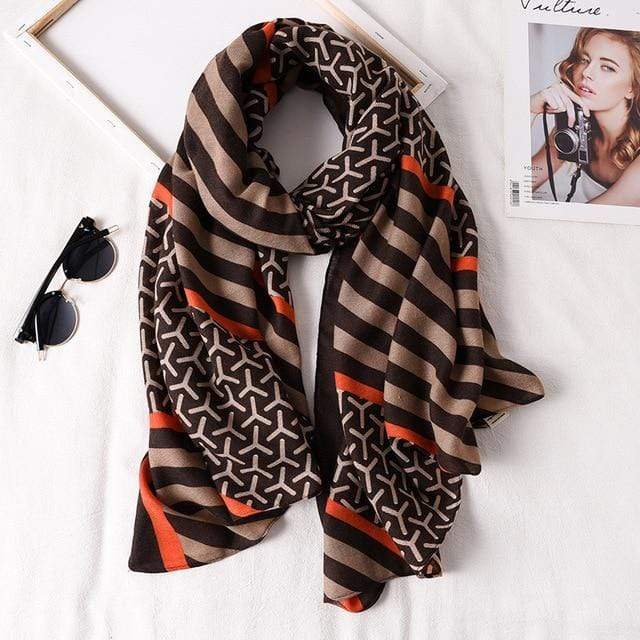 2020 New design brand women scarf fashion print cotton spring winter warm scarves hijabs lady pashmina foulard bandana plaid AExp