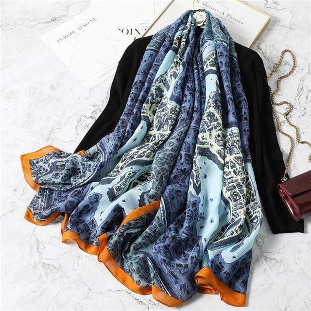 2020 New design brand women scarf fashion print cotton spring winter warm scarves hijabs lady pashmina foulard bandana plaid AExp