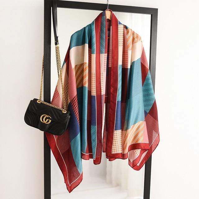 2020 New design brand women scarf fashion print cotton spring winter warm scarves hijabs lady pashmina foulard bandana plaid AExp