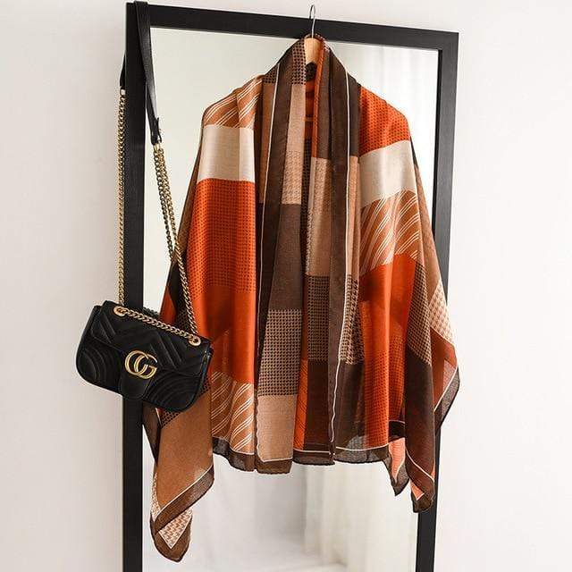 2020 New design brand women scarf fashion print cotton spring winter warm scarves hijabs lady pashmina foulard bandana plaid AExp
