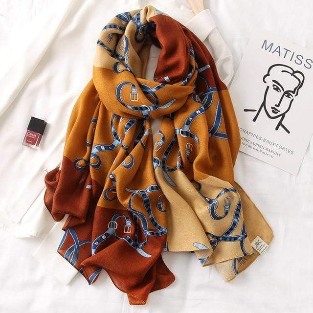 2020 New design brand women scarf fashion print cotton spring winter warm scarves hijabs lady pashmina foulard bandana plaid AExp