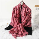 2020 New design brand women scarf fashion print cotton spring winter warm scarves hijabs lady pashmina foulard bandana plaid AExp