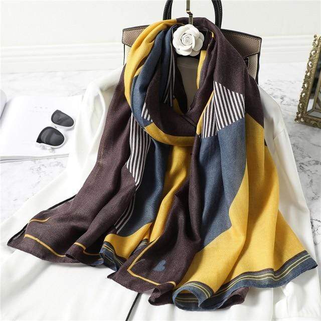 2020 New design brand women scarf fashion print cotton spring winter warm scarves hijabs lady pashmina foulard bandana plaid AExp