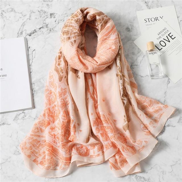 2020 New design brand women scarf fashion print cotton spring winter warm scarves hijabs lady pashmina foulard bandana plaid JadeMoghul Inc. 