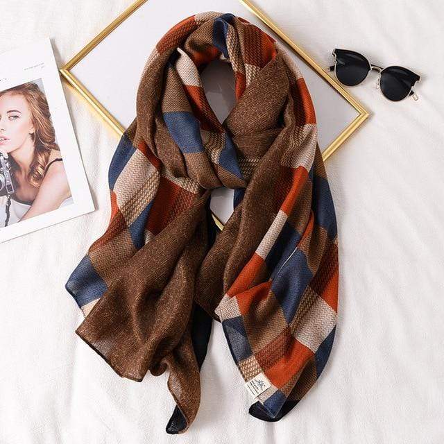 2020 New design brand women scarf fashion print cotton spring winter warm scarves hijabs lady pashmina foulard bandana plaid JadeMoghul Inc. 